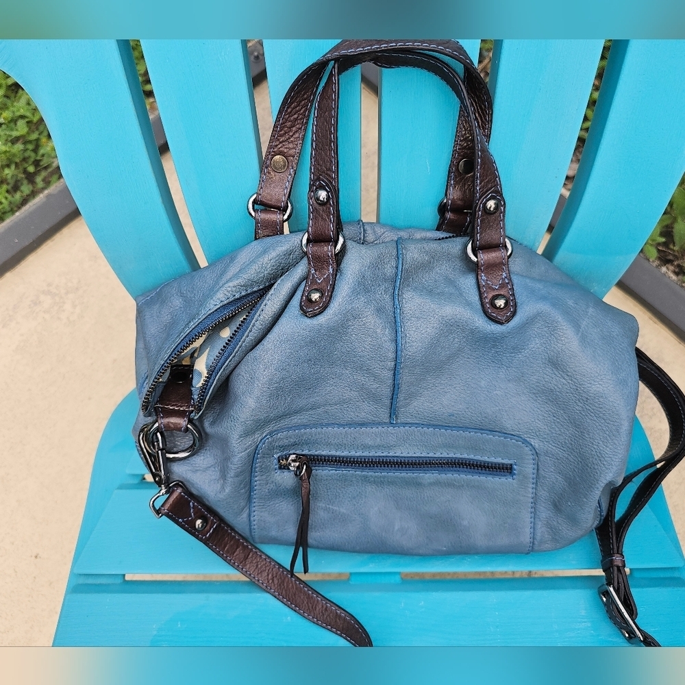 Nino Bossi GENUINE LEATHER Handbag 16" W x 11" L